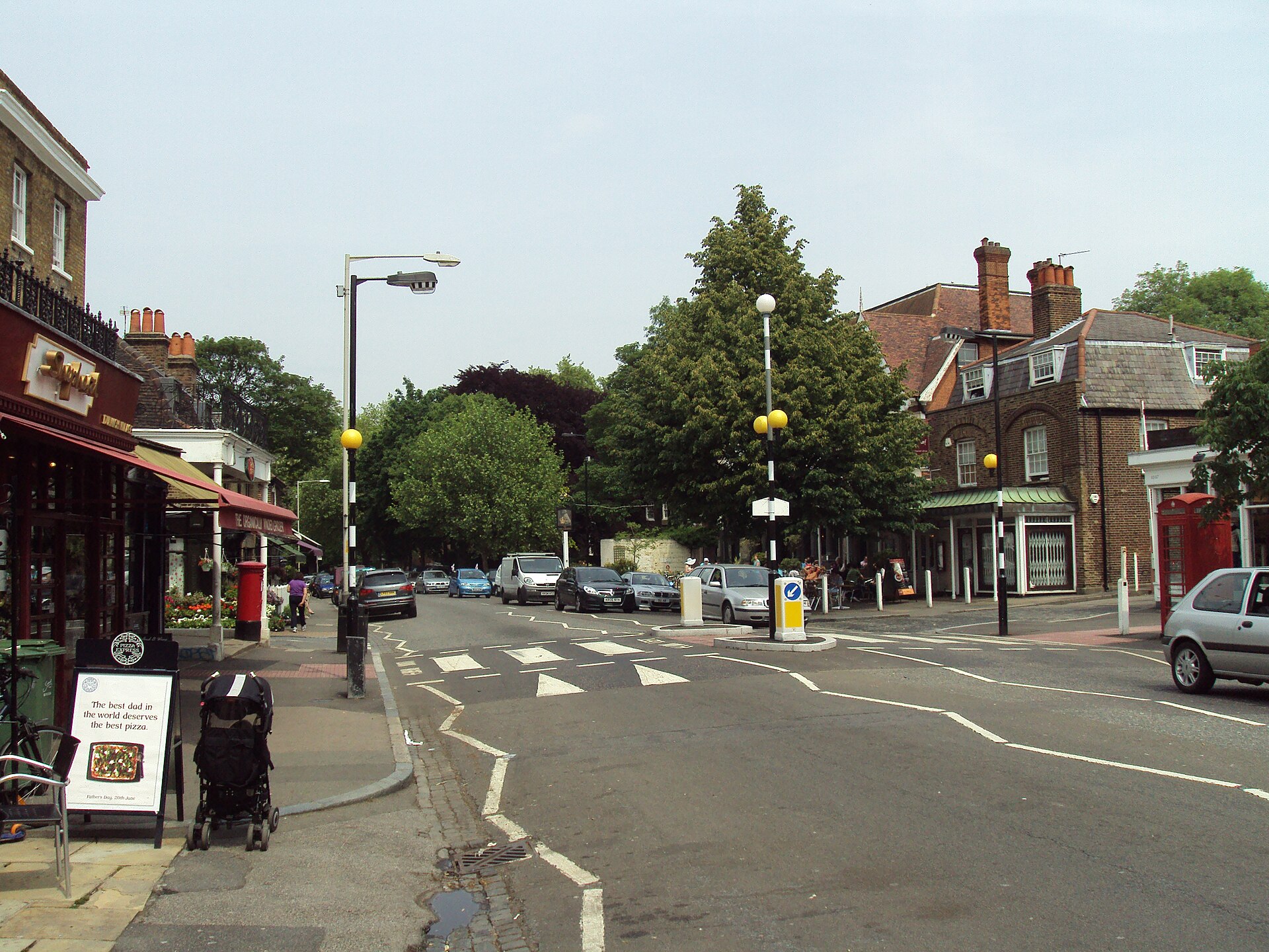 Period shopfronts in Dulwich Village, south London