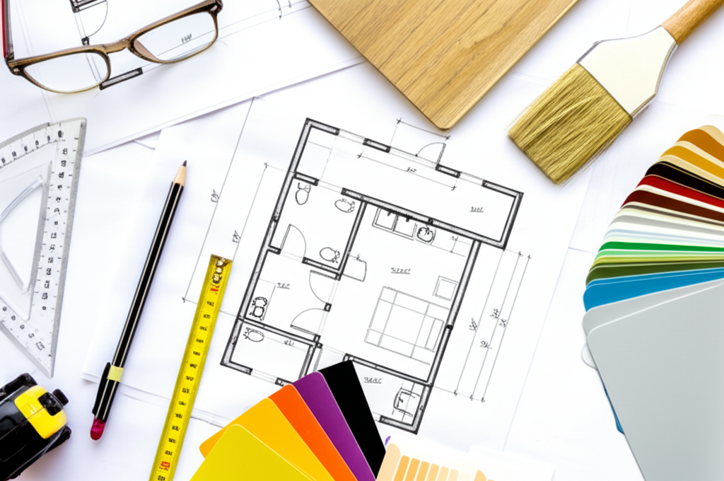 Plans and schedules for a multi-area commercial property survey